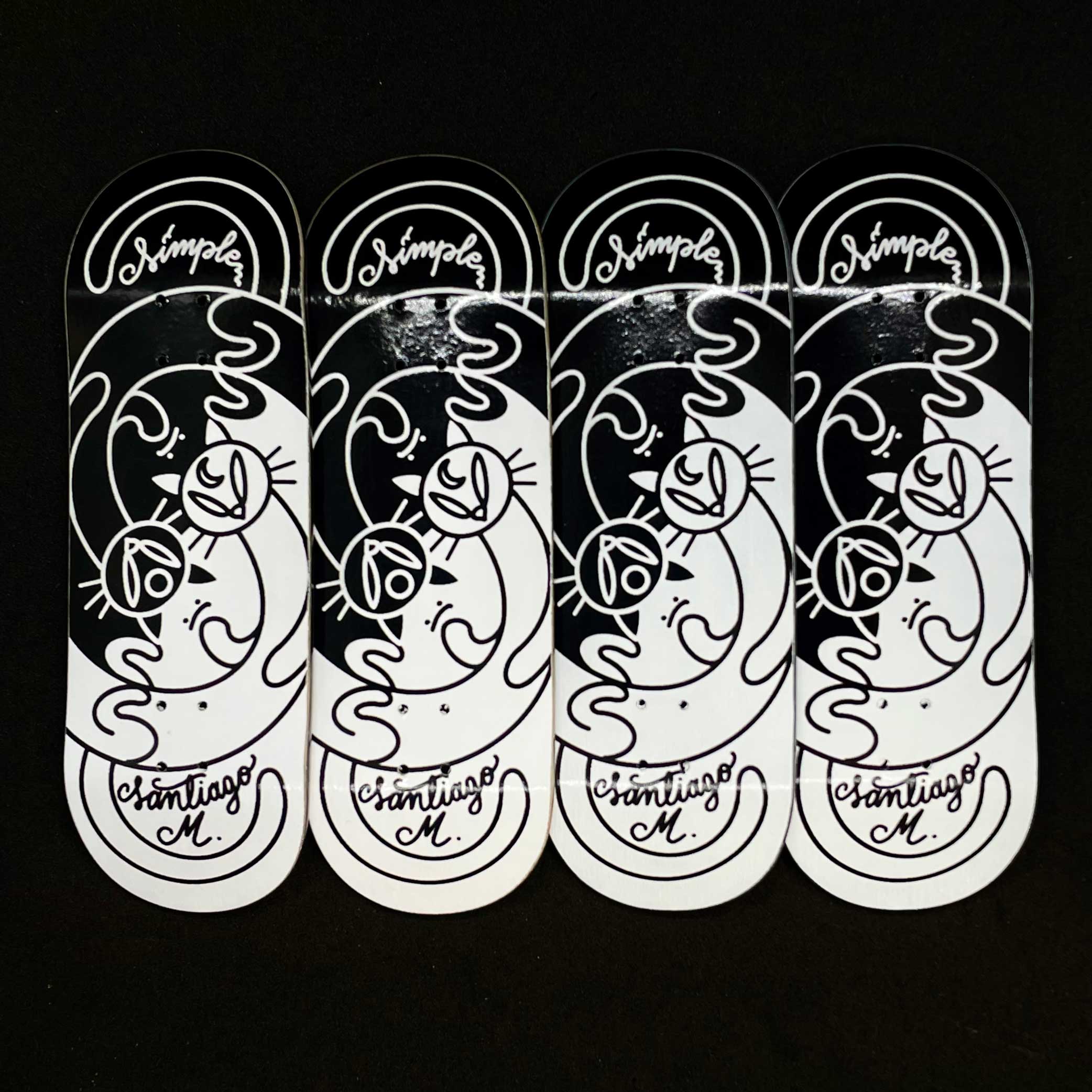 Santiago Mendoza Pro Model 'Duality' (Mild Mold) was designed to pay homage to his cats and the connection they have with him and his girlfriend.