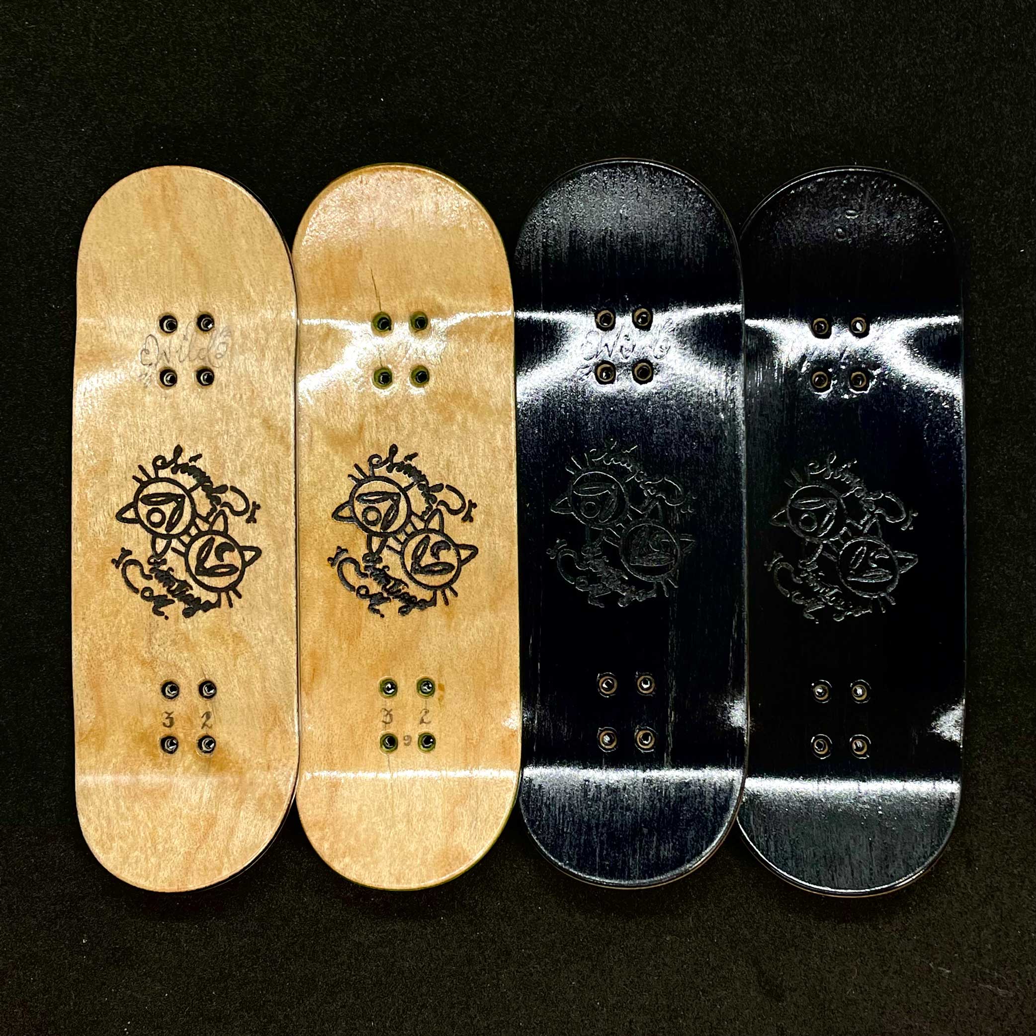 Santiago Mendoza Pro Model 'Duality' (Mild Mold) was designed to pay homage to his cats and the connection they have with him and his girlfriend.
